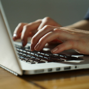 Woman types on keyboard Dokumentasi Resmi Monitoring Instrumentation Migas Kota Palembang PT Ayana Duta Mandiri